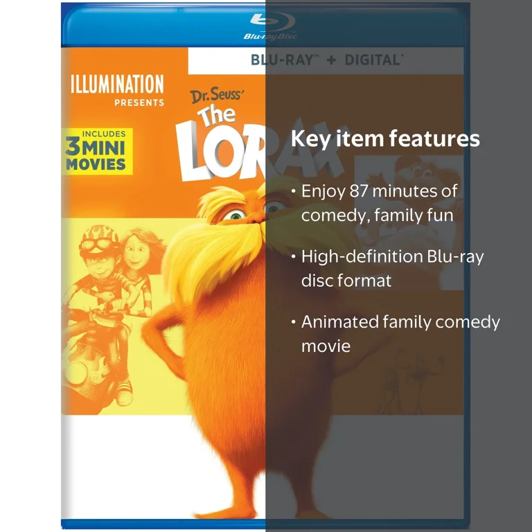 The Lorax [Blu-ray], Comedy, Family, Animation - Walmart.com