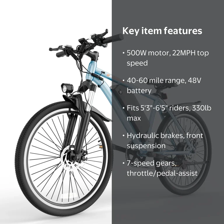electric bicycle walmart Walmart's $605 Skeri e-bike deal beats Amazon Prime Big Deal Days 2025 sale prices A removable 36V 432Wh battery offers a range of 45 miles per charge TST Electric Bike for Adults,