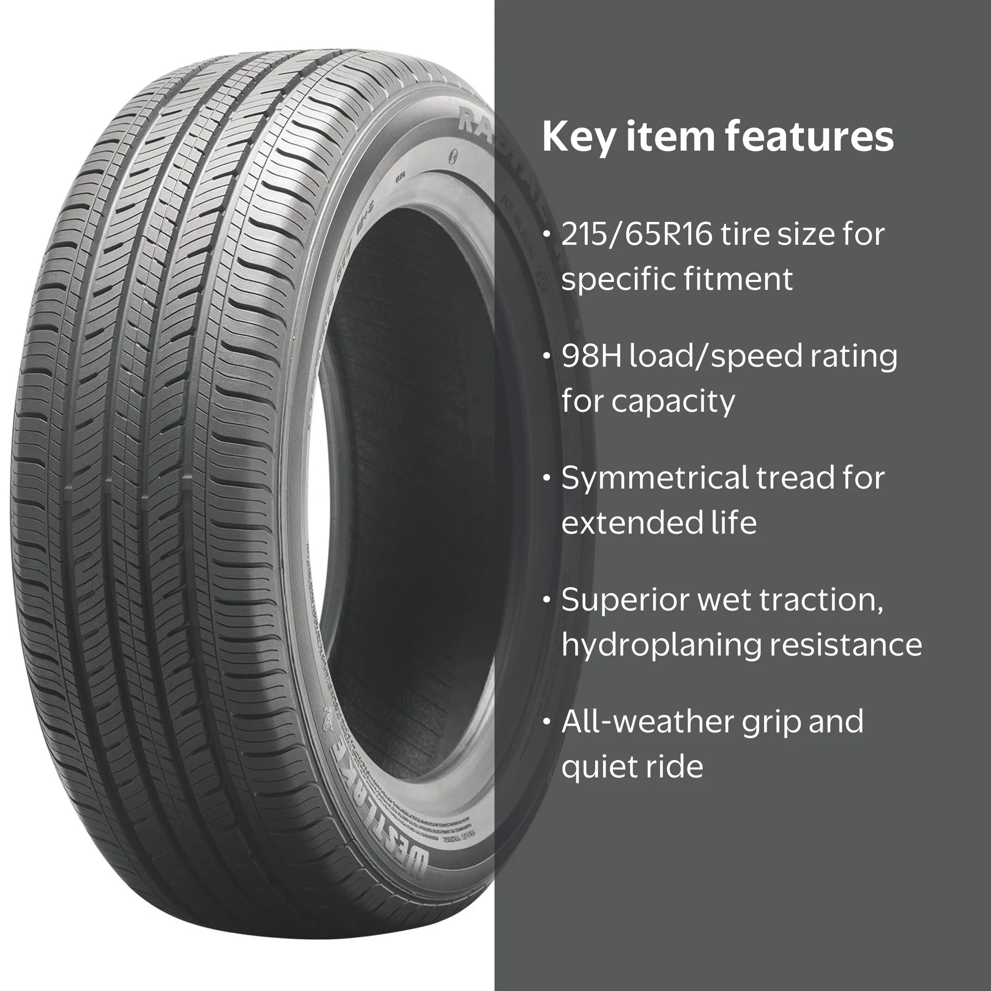 Westlake RP18 All Season 215/65R16 98H Passenger Tire - Walmart.com