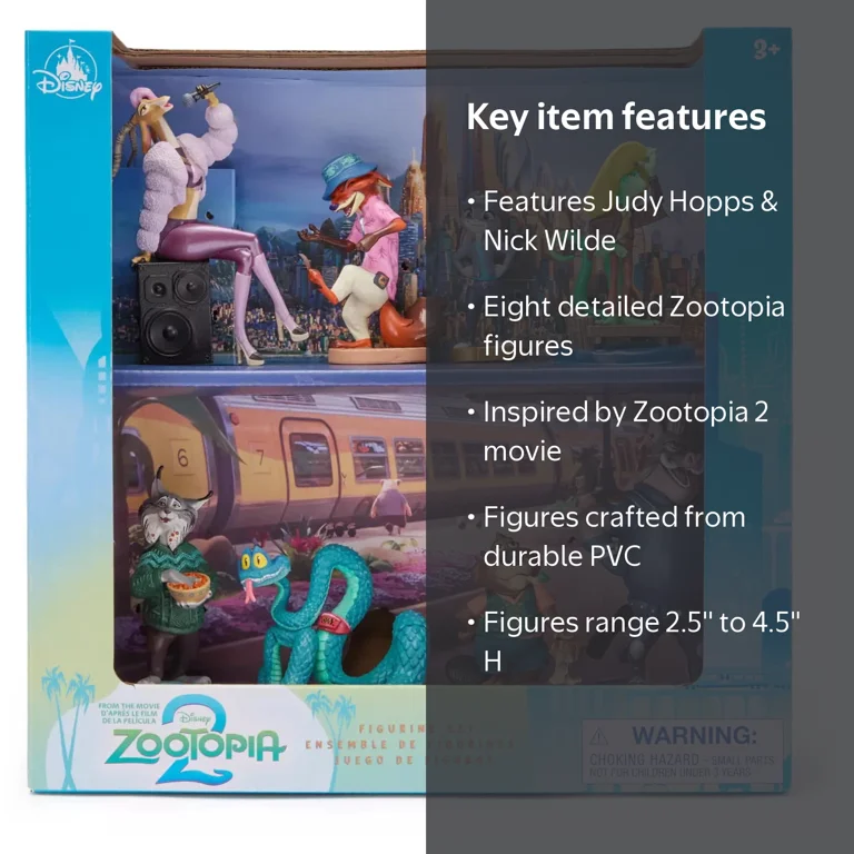Disney Zootopia 2 Zootopia 8-Piece PVC Figure Set - Walmart.com Disney Zootopia 2 Zootopia 8-Piece PVC Figure Set - Walmart.com