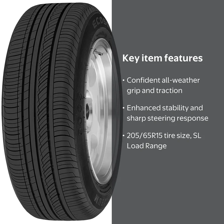 Forceum Ecosa All Season 205/65R15 94V Tire for Sedan, Minivan