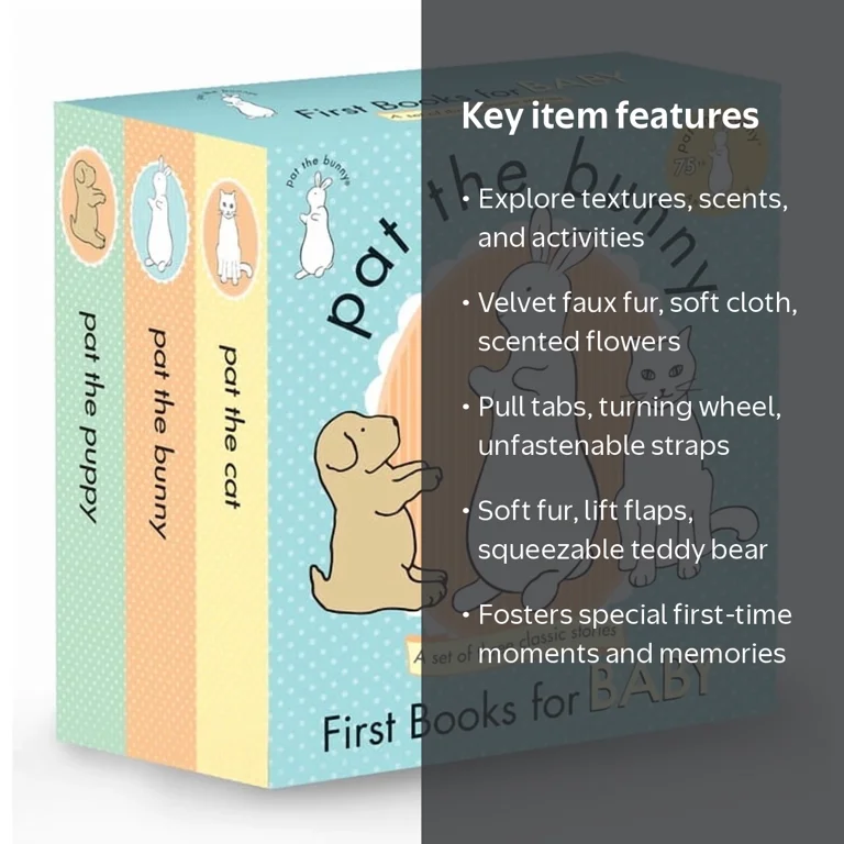 Dorothy Kunhardt, Touch-And-Feel Pat the Bunny First Books Set