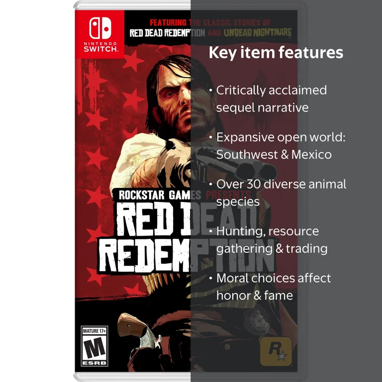 未開封 RED DEAD REDEMPTION Nintendo Switch Walmart's Red Dead Redemption Game for Nintendo Switch with Zombie