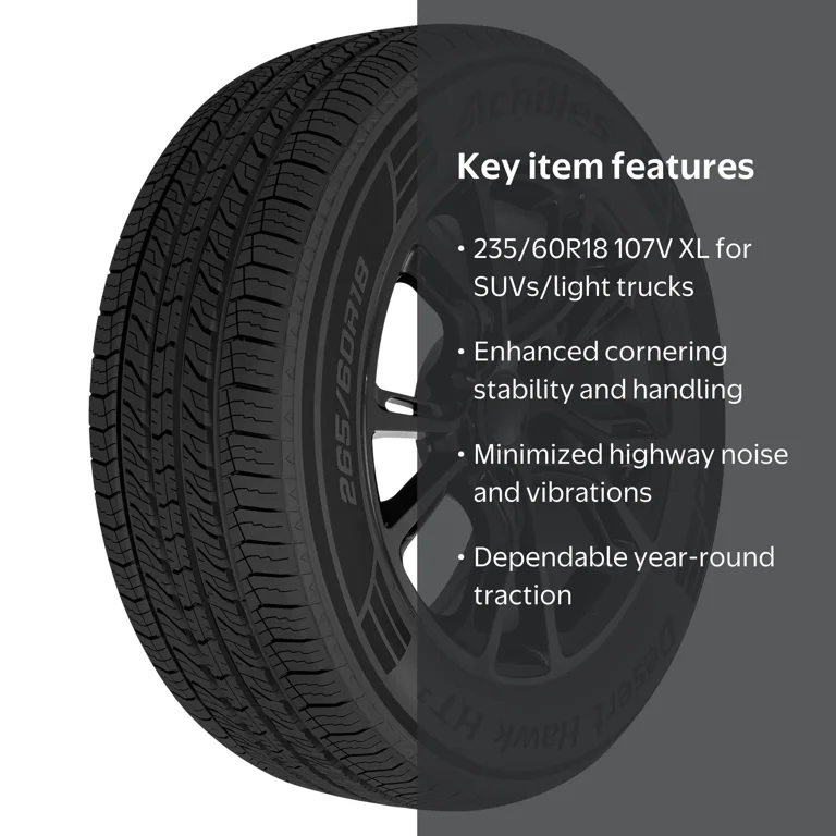 Free Shipping! Achilles Desert Hawk HT3 Highway 235/60R18 107V XL
