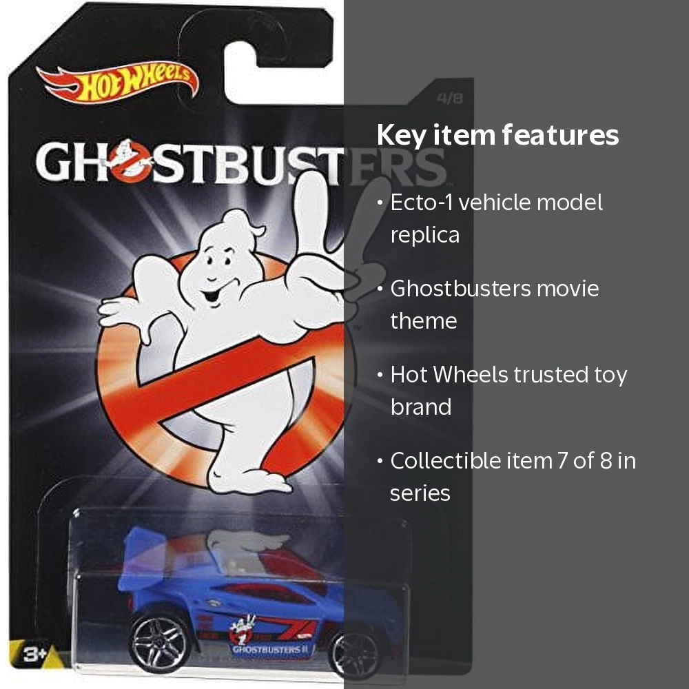 Hot Wheels - Ghostbusters Set 7/8 - Ghostbusters Ecto-1 - Walmart.com