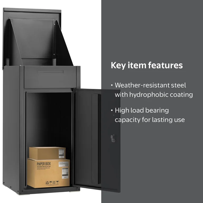 AECOJOY Package Delivery Boxes for Outside Parcel Drop Box Outdoor