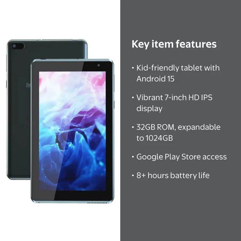 Coopers 7-Inch Android 12 Kids Tablet 4GB RAM 32GB ROM WiFi
