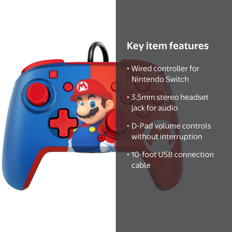 PDP, Wired Controller, Power Pose Mario, for Nintendo Switch‚Ñ