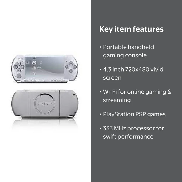 Sony PlayStation Portable PSP 3000 Silver - Compact System
