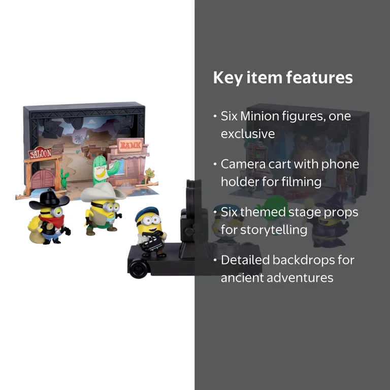 Illumination's Minions & Monsters Backlot Studio Set, Includes 2