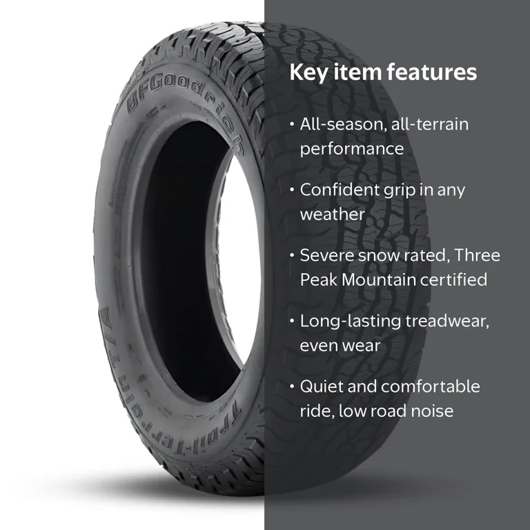 BFGoodrich 215/60R17 96H 2023年製　4本セット。 BFGoodrich All-Season Trail-Terrain T/A Tire, 215/60R17 96H