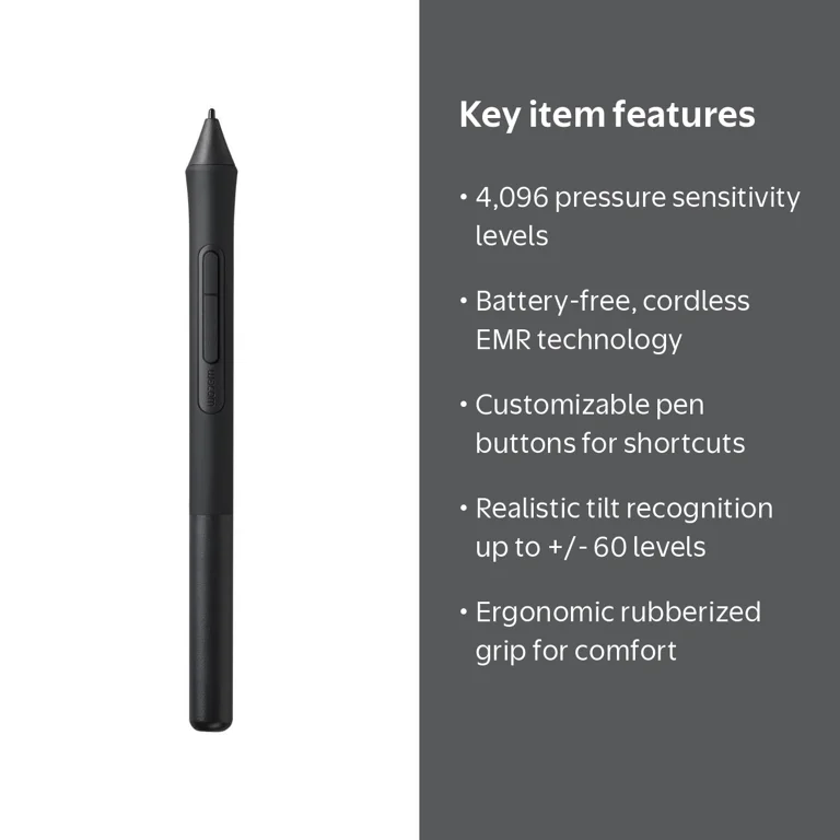 Wacom, 4K Pen for Intuos Tablet LP1100K, Black, Cordless