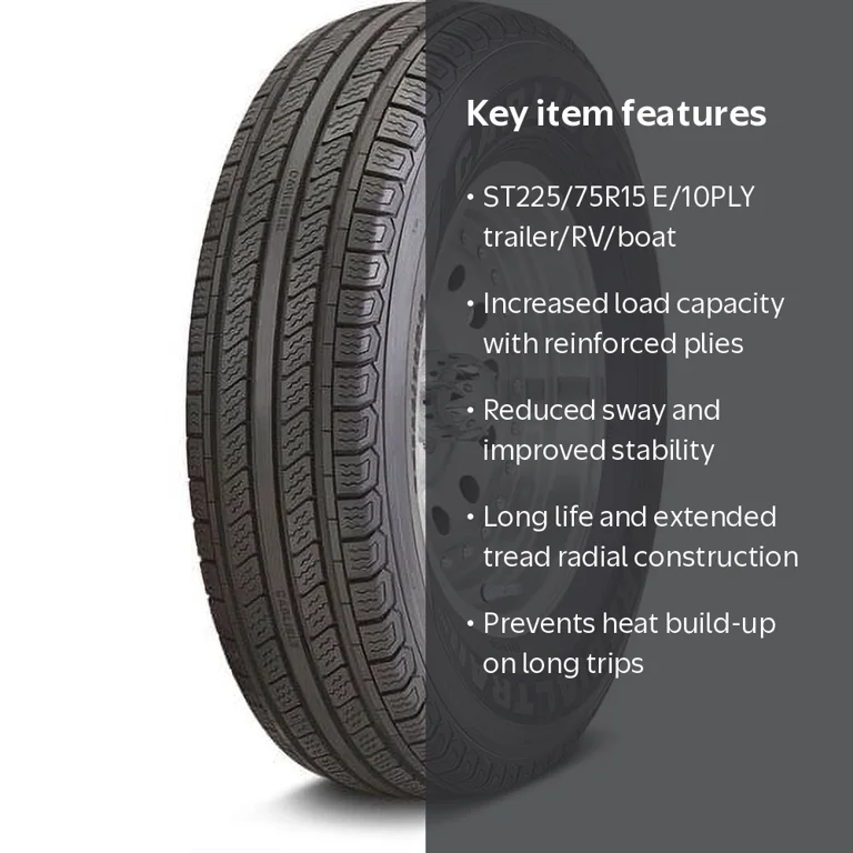 Carlisle Radial Trail HD ST225/75R15 E/10PLY (2 Tires) - Walmart.com