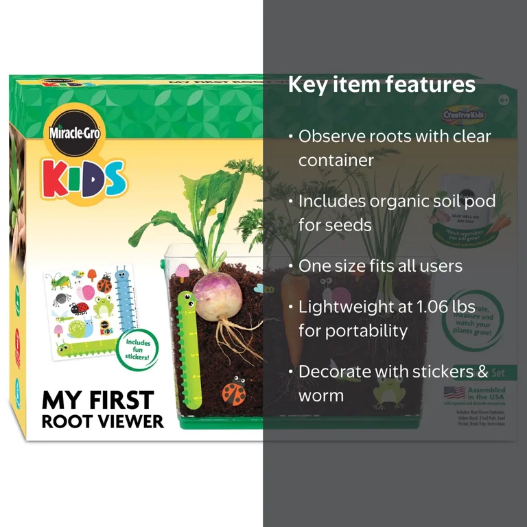 Be Amazing Toys Kids Indoor Garden Kit - Plant & Decorate Your Own