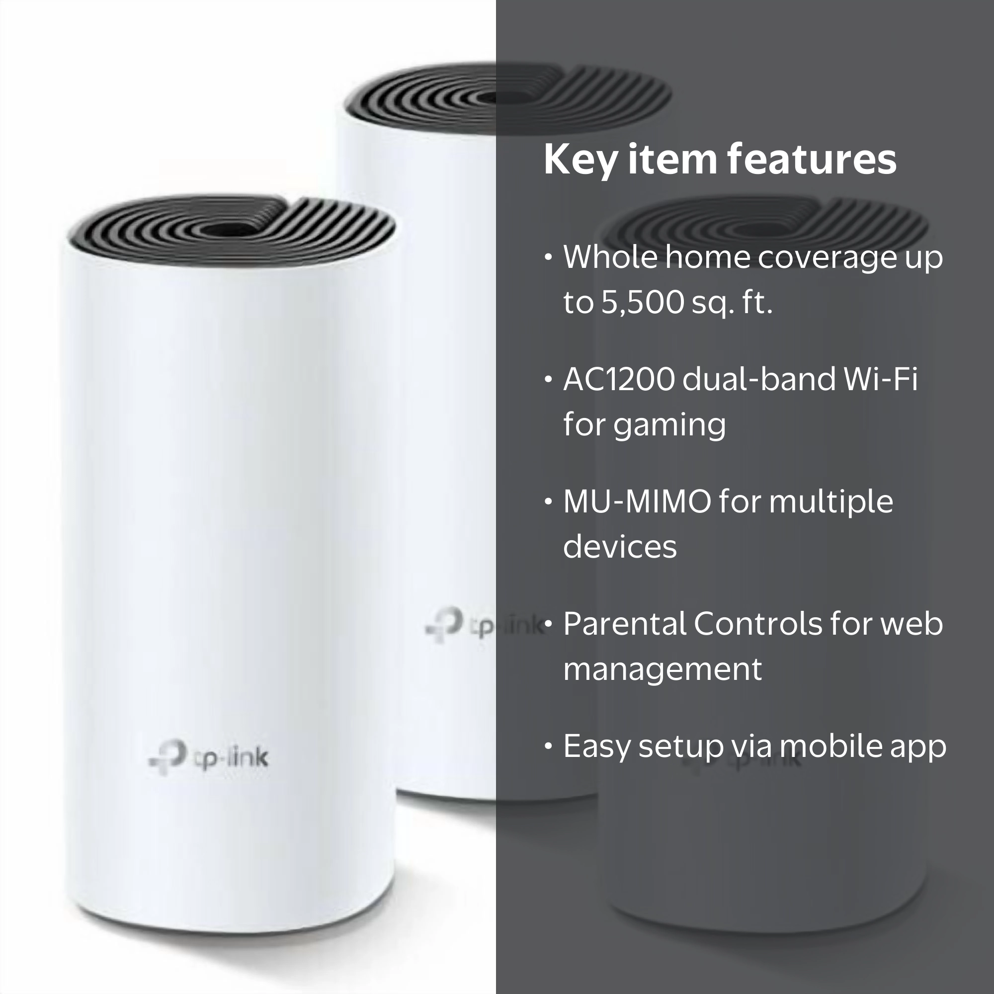 TP-Link AC1200 Dual-Band Mesh Wi-Fi Router System | Wide Coverage