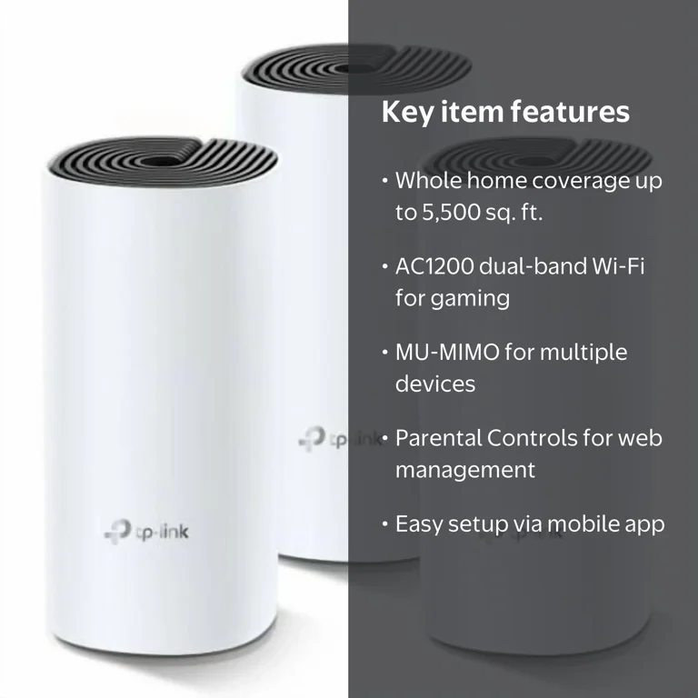 TP-Link AC1200 Dual-Band Mesh Wi-Fi Router System | Wide Coverage