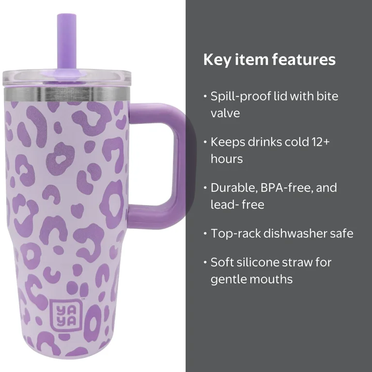 yanplaboar "ヤンプレボー” ステンレスver YAYA My First Travel Tumbler for Preschool & Kids 3+, Insulated