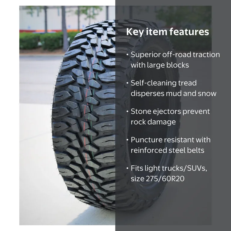Mileking MK868 All-Season Mud Terrain Truck/SUV Tire with Enhanced
