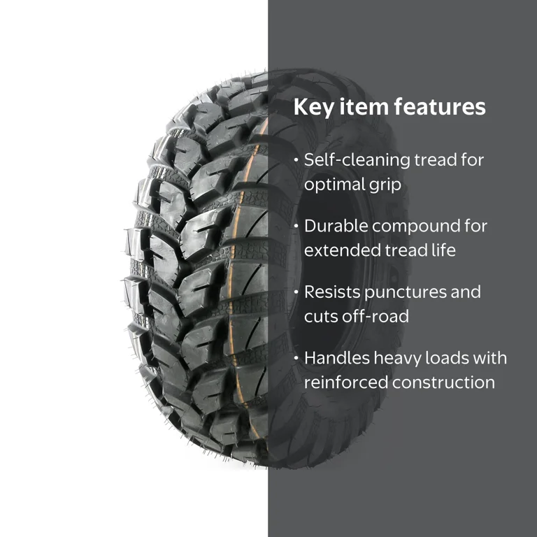 Duro, ATV UTV Tire, 25X8.00R12, All Terrain All Season Black