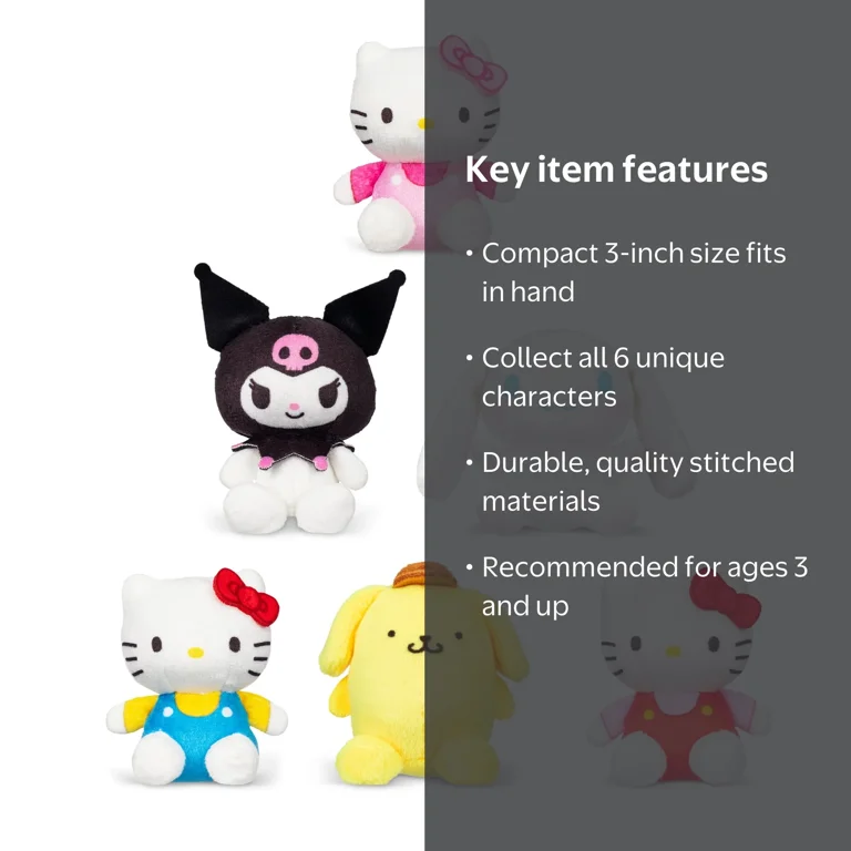 Micro Teenies Hello Kitty & Friends Plush Toys Assortment, Great