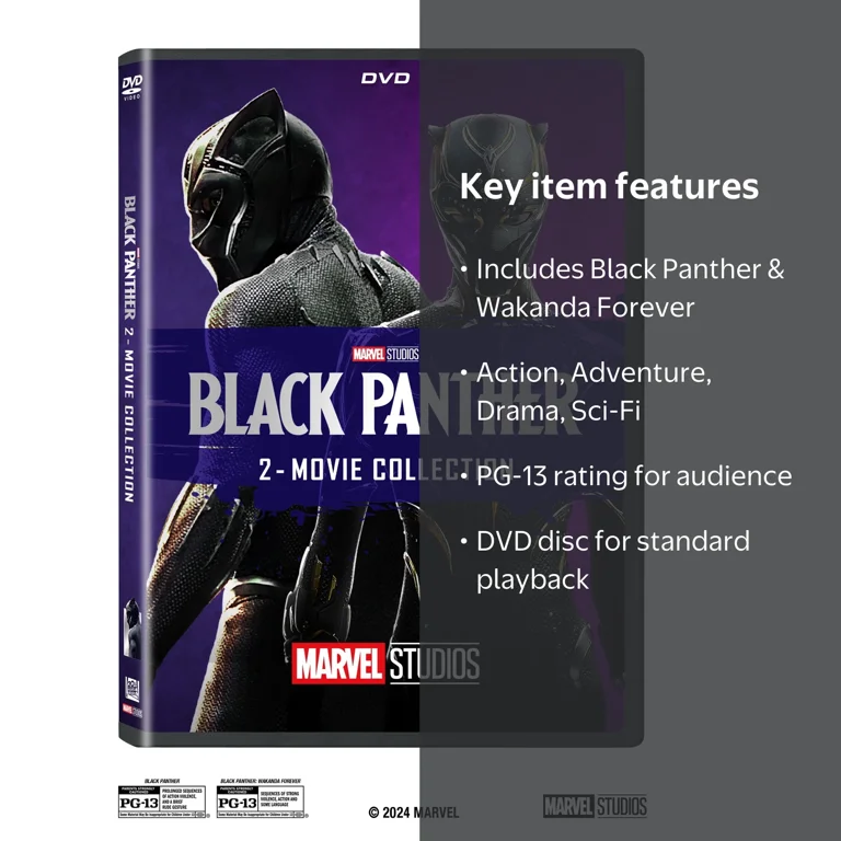 Black Panther (2018) / Black Panther: Wakanda Forever (2022)Dvd