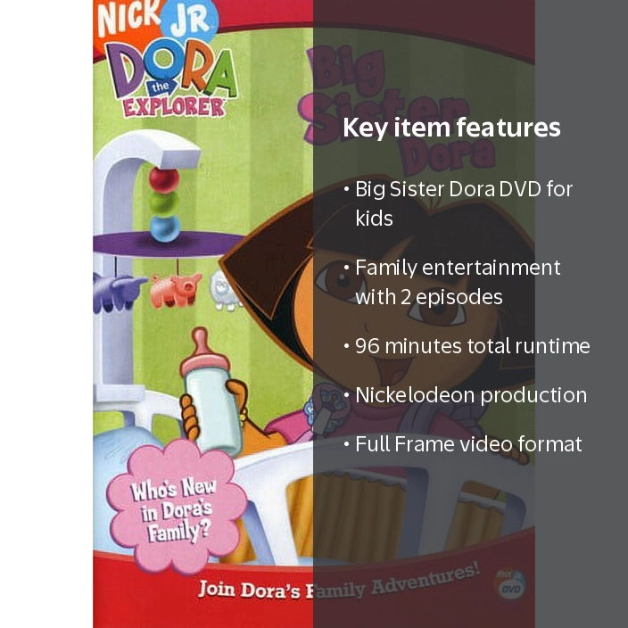 Big Sister Dora DVD, Nickelodeon, Kids & Family, Animation, 2004