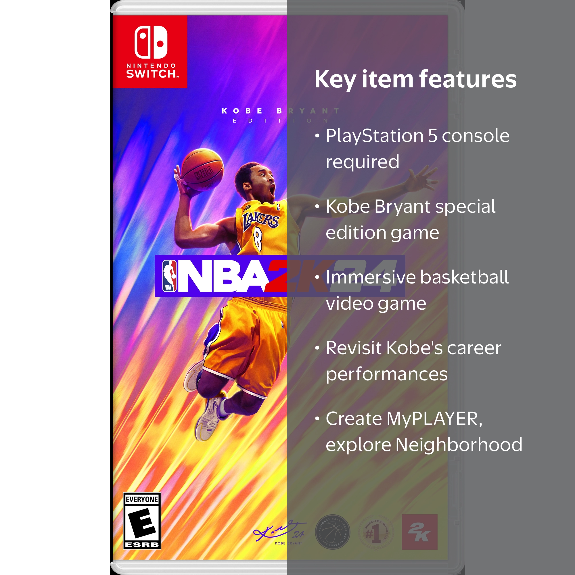 Walmart Exclusive: NBA 2K24 Basketball Game - Kobe Bryant Edition