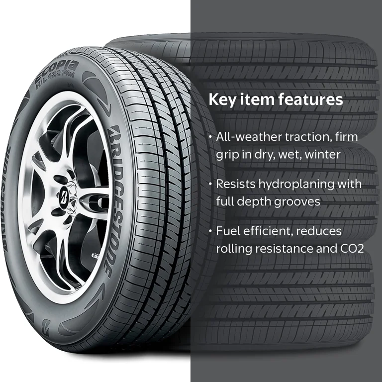 Bridgestone Ecopia H/L 422 Plus Tires, Set of 4, 235/55R20, Fits