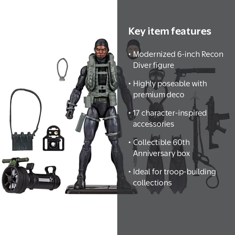 G.I. Joe, Action Sailor, 6 inch, 60th Anniversary Recon Diver