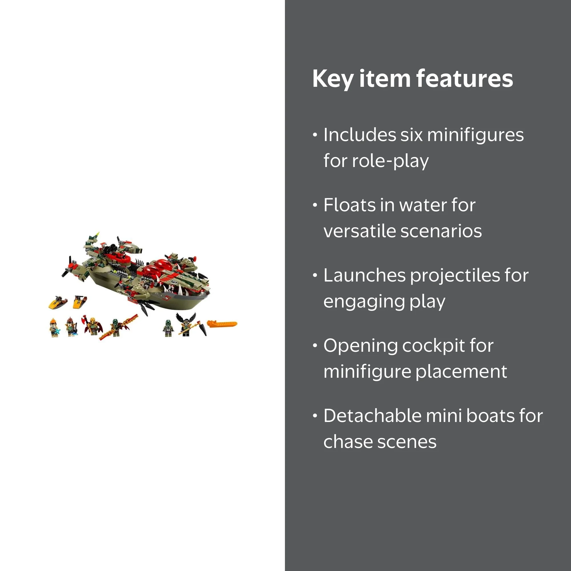 LEGO® Legends of CHIMA® Cragger's Command Ship w/ Minifigures