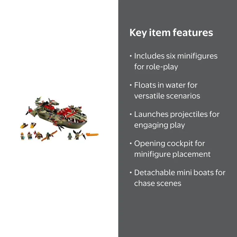 LEGO® Legends of CHIMA® Cragger's Command Ship w/ Minifigures