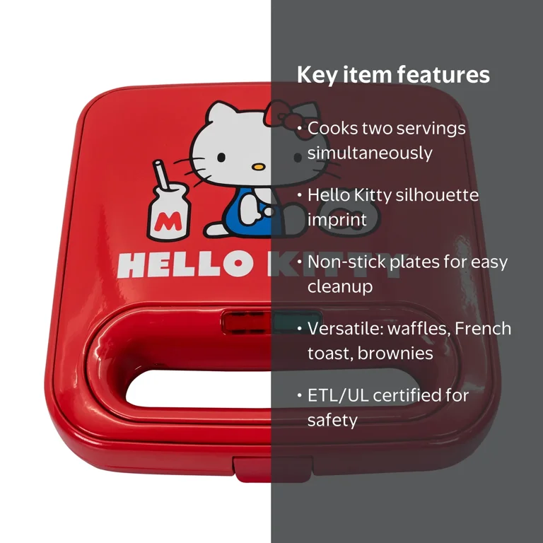 Uncanny Brands Hello Kitty Red Grilled Cheese Maker - Walmart.com