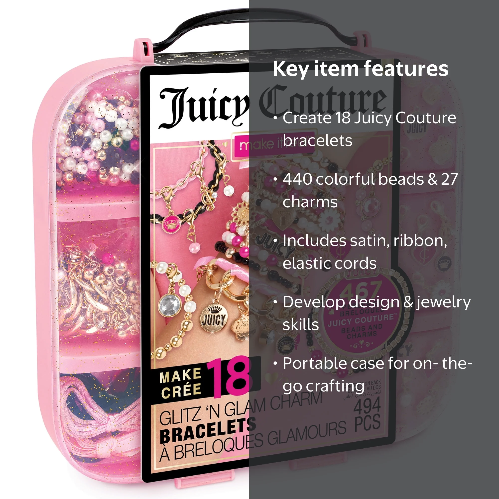 Juicy Couture: Glitz 'N Glam Charm Bracelets - 494pc DIY Kit