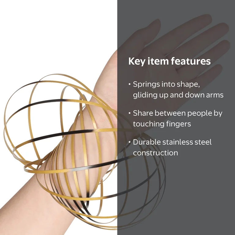 Fun in Motion Toys, Mesmerizing Geometric Arm Ring Set, Black and