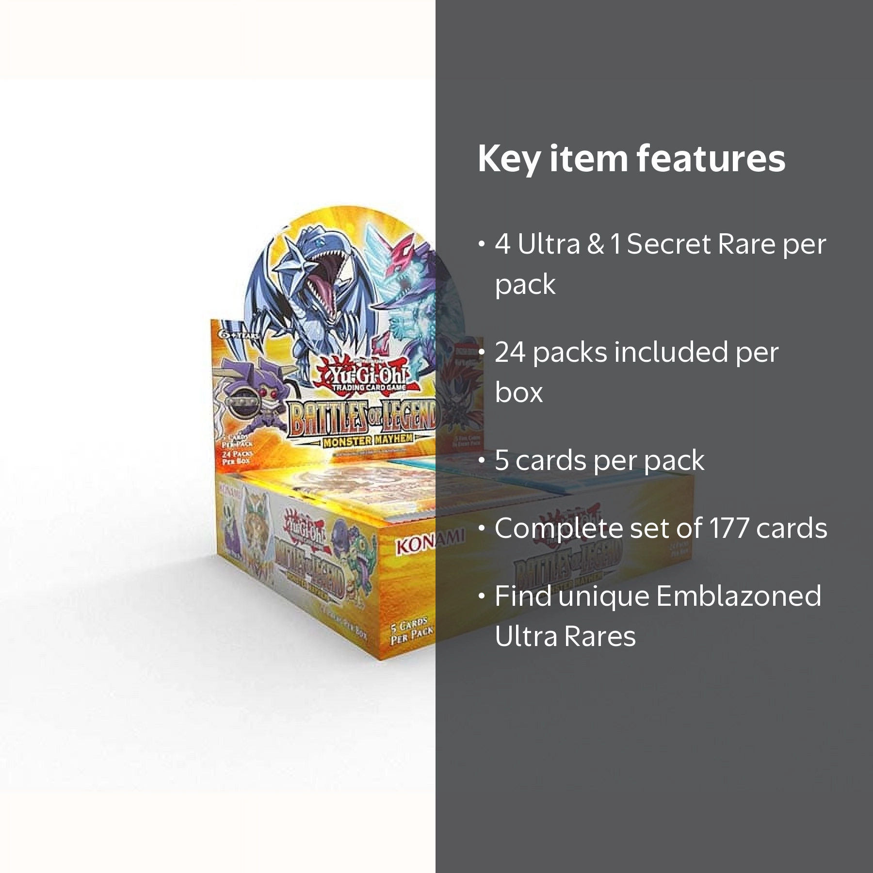 Yu-Gi-Oh Battles of Legend: Monster Mayhem Booster Box, 177 Card