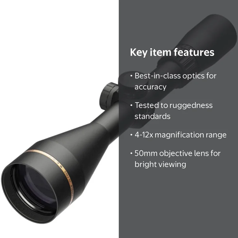 Leupold Vx-Freedom 4-12x50mm Tactical Rifle Scope with CDS Duplex