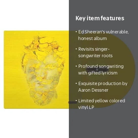 Ed Sheeran - - (Subtract) - Singer/Songwriter Album - Yellow