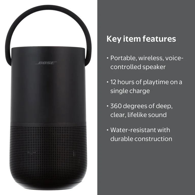 Bose Portable Smart Speaker with Wi-Fi, Bluetooth, Voice Control