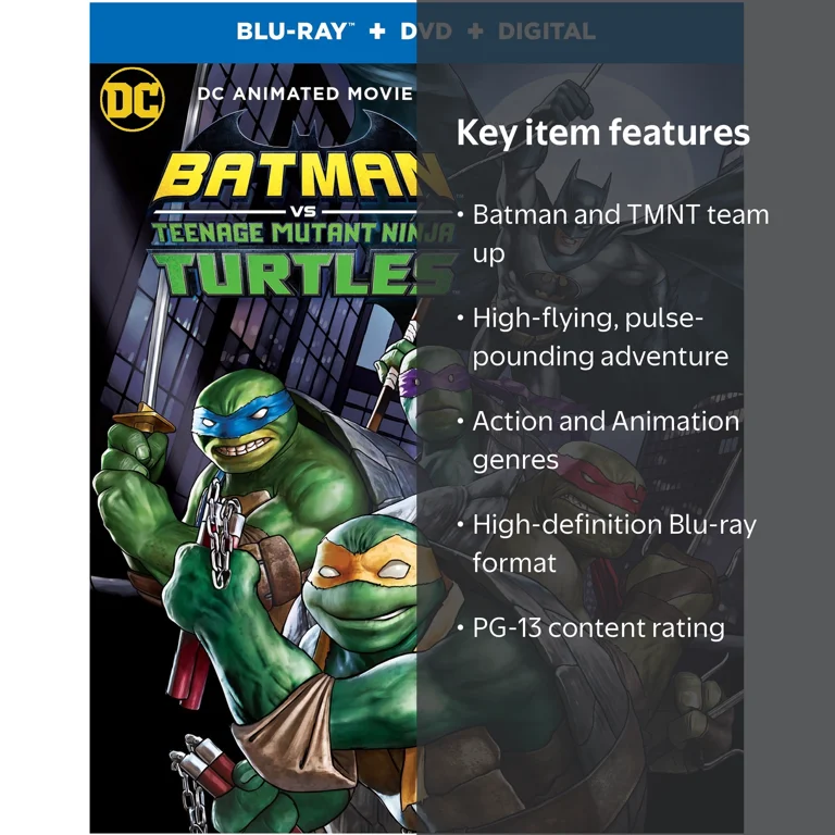 SDS, Batman vs. Teenage Mutant Ninja Turtles, Blu-ray, PG-13