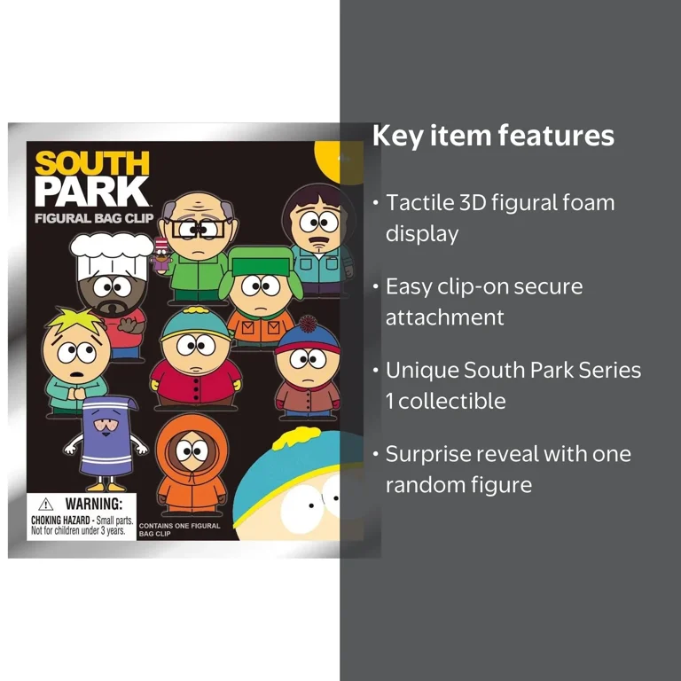 3D Figural Foam Bag Clip South Park Series 1 Mystery Pack (1