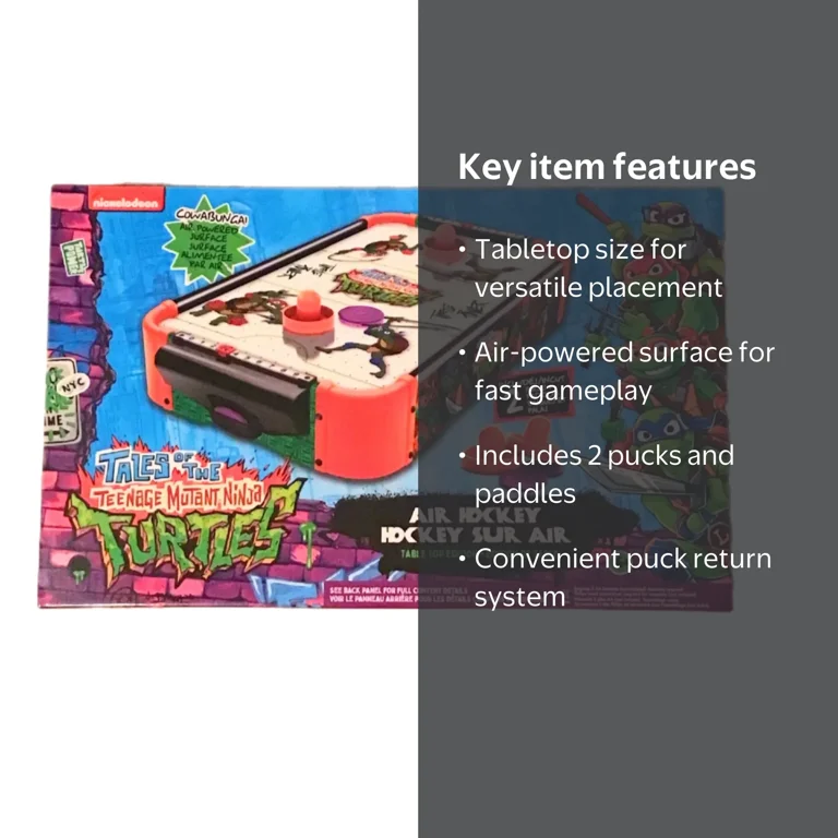 hoku☆ TEENAGE MUTANT NINJA TURTLES TABLETOP AIR HOCKEY NYC EDITION AIR