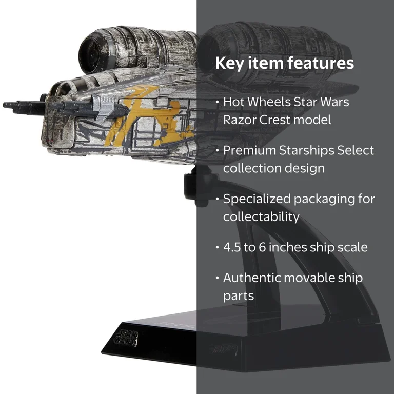 Hot Wheels Star Wars Starships Select, Premium Collectible Replica