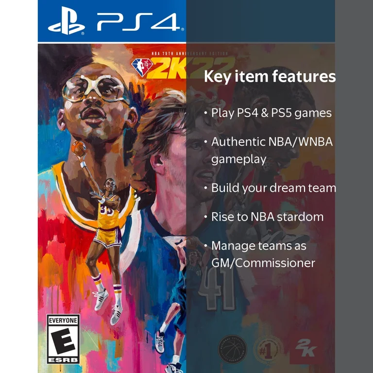 NBA 2K22 NBA 75周年記念エディション PS4 予約特典ポスター付き 2K NBA 2K22 75th Anniversary Edition, PlayStation 4, Physical