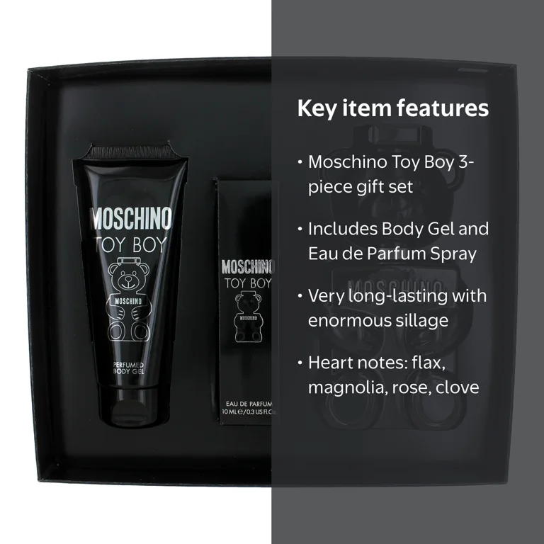 Moschino Toy Boy Premium Fragrance, Cologne Gift Box Set for Men