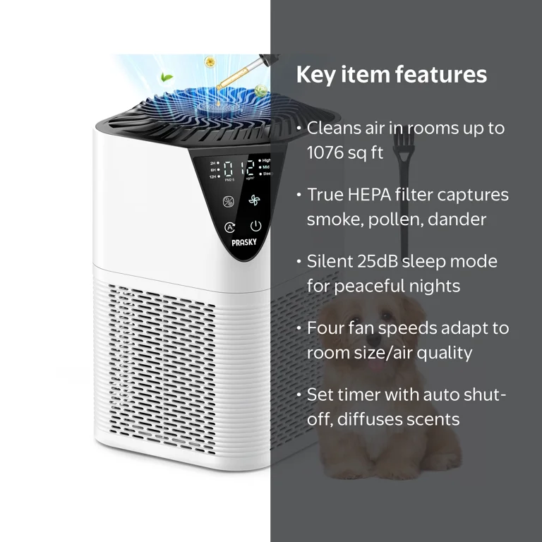 air purifier to remove cigarette odor ALROCKET Purifier, with HEPA Filter for Home, 99.9% Smoke Dust Allergies for 300 SQ.ft stage filtration systemincluding a washable pre Best Air Purifier for Cigarette