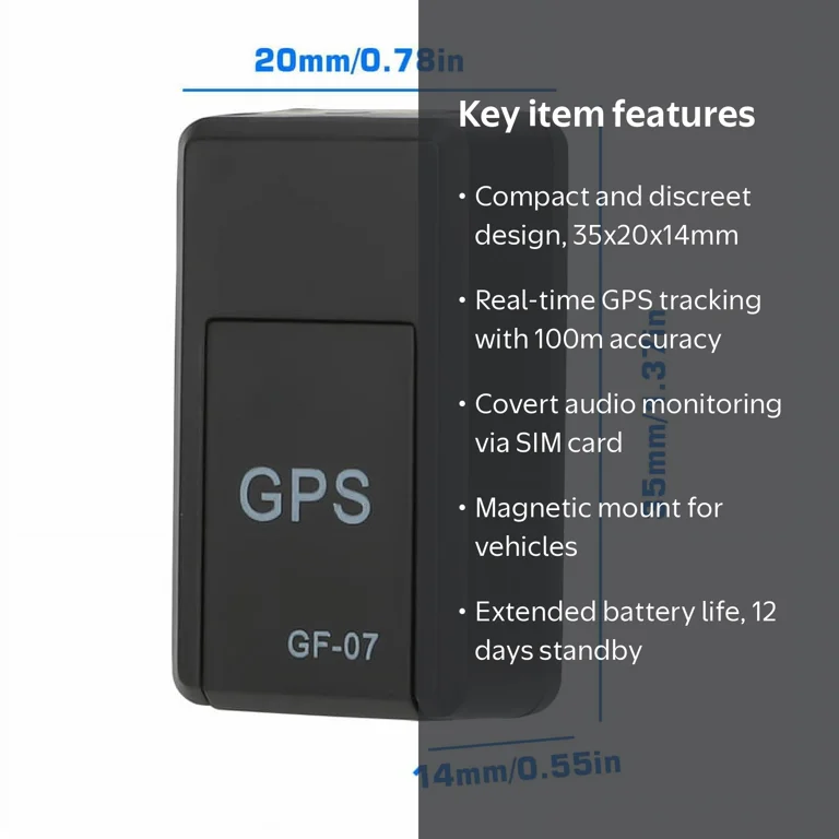 Portable GF07 Mini Magnetic GPS Tracker with Voice Commercial