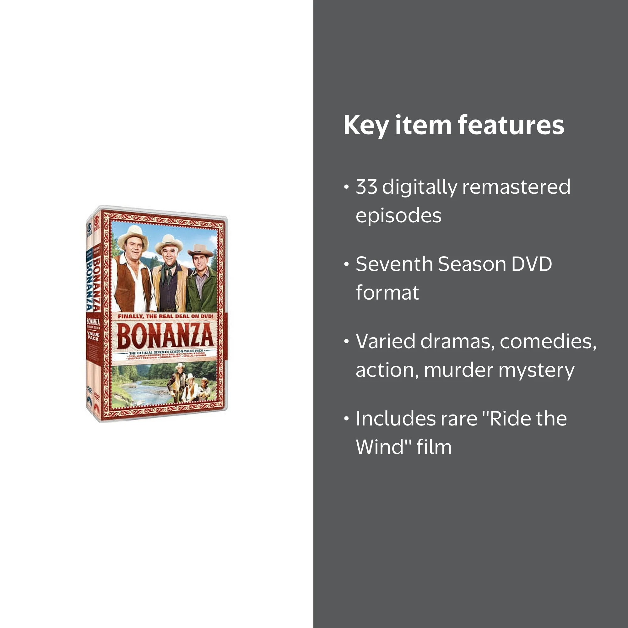Bonanza: The Official Seventh Season (DVD) - Walmart.com