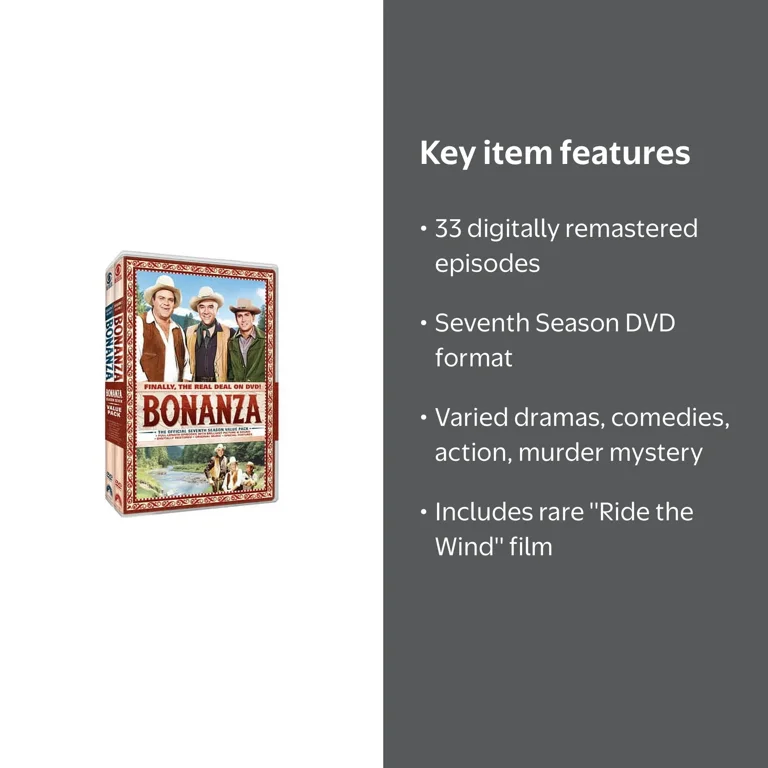 Bonanza: The Official Seventh Season (DVD) - Walmart.com