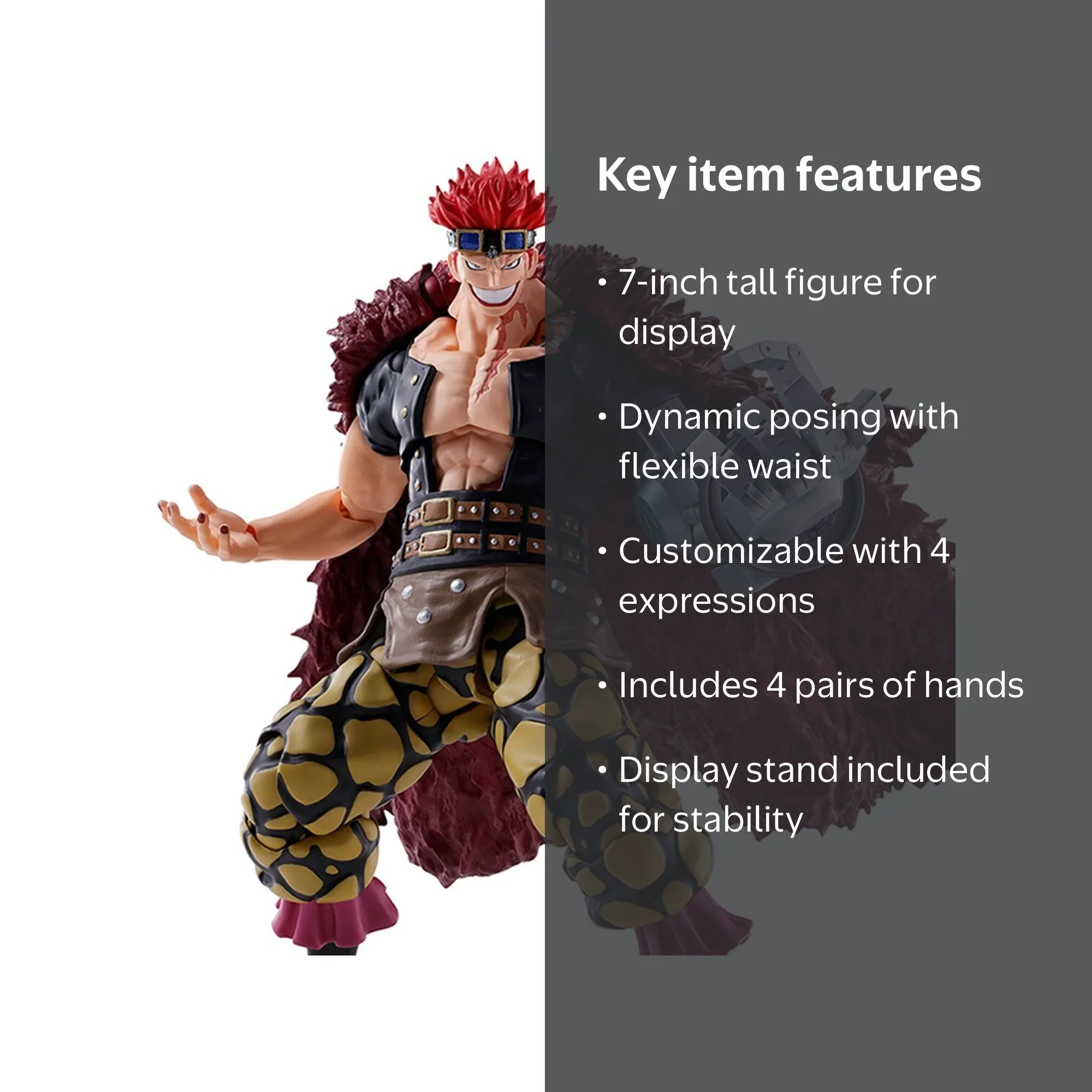 One Piece Eustass Kid Onigashima S.H.Figuarts Figure - Walmart.com
