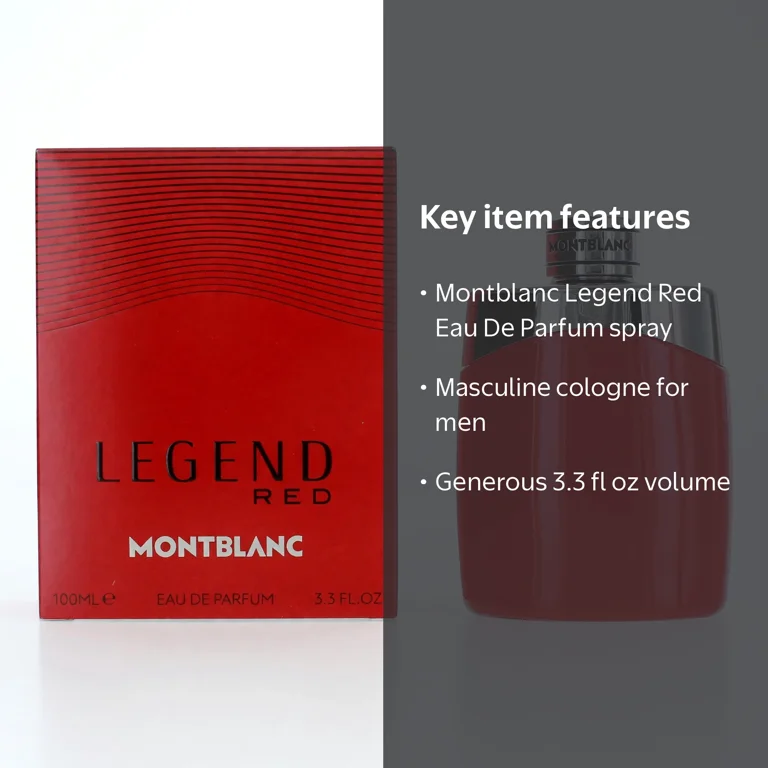 Montblanc Legend Red Eau De Parfum Spray, Fruity Woody Cologne for